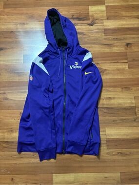 Nike Minnesota Vikings Purple Therma-Fit Full-Zip Hoodie